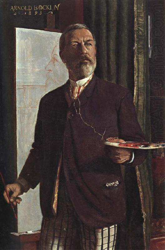 Arnold Bocklin Self-Portrait in his Studio china oil painting image